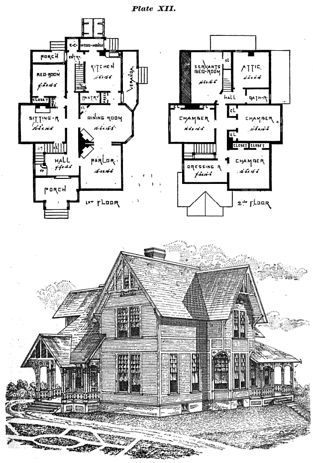 Stick Historic Buildings Of Connecticut, Victorian Stick Style House Plans